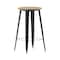 Flash Furniture 23.75 RD Bar Top Table Brown Poly Top/Black Frame JJ-T14623H-60-BRBK-GG - alternate 8